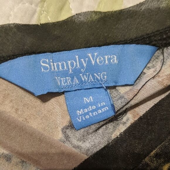 Simply Vera  Vera Wang  patterned dress Sz M - Picture 6 of 6